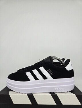 adidas Women's Vl Court Bold IH4777 Core Black Cloud White Shoes Size 6.5